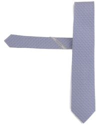Ferragamo - Gancini-Print Silk Tie - Lyst