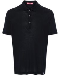 Drumohr - Spread-collar Cotton Polo Shirt - Lyst