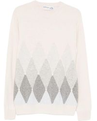 Ballantyne - Argyle-Knit Crew-Neck Sweater - Lyst