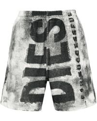DIESEL - Shorts Met Print - Lyst