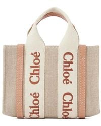 Chloé - Bolso shopper Woody mini - Lyst