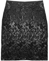 Lunatica Milano - Floral-Brocade Pencil Mini Skirt - Lyst