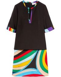 PUCCI - Iride Print Polyester Mini Dress - Lyst
