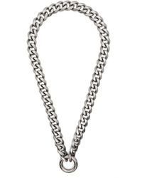 Random Identities - Collar de cadena con colgante circular - Lyst