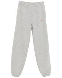 Anine Bing - Karter Logo-Embroidered Elasticated Track Pants - Lyst