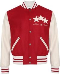 Amiri - Bomberjacke Mit Logo-Stickerei - Lyst