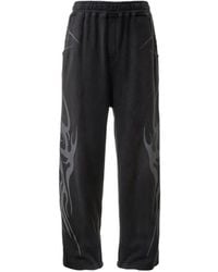 HELLSTAR - Trainingsbroek Met Vlammenprint - Lyst