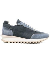 Eleventy - Perforated Panelled Sneakers - Lyst