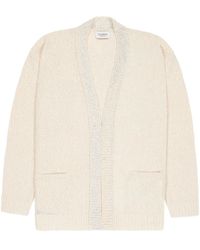 Laneus - ジャカードニット ボクシーカーディガン - Lyst