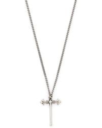 Emanuele Bicocchi - Cross-Pendant Polished-Finish Necklace - Lyst