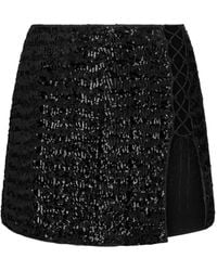 Oséree - Paillette-Embellished Miniskirt - Lyst