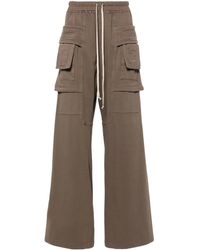 Rick Owens - Trainingsbroek Met Geribbelde Vlakken En Trekkoord - Lyst