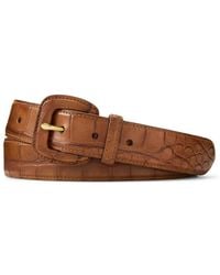 Ralph Lauren - Riem Met Alligatorprint - Lyst