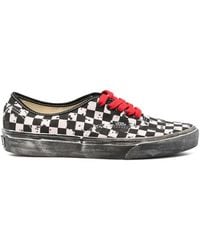 Vans - Baskets À Damier Effet Usé - Lyst