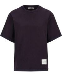 Jil Sander - Logo-Patch T-Shirt - Lyst