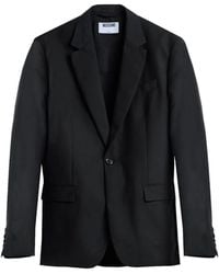 Moschino - Single-Breasted Wool Blazer - Lyst