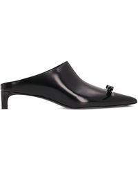 Jil Sander - 25Mm Bow-Detail Leather Mules - Lyst