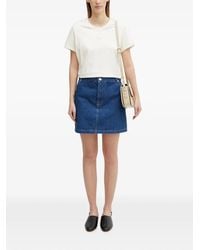 Maison Kitsuné - Mini-Rok Met Logopatch - Lyst