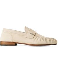 Jimmy Choo - Mocassins Ellis En Velours À Effet Délavé - Lyst
