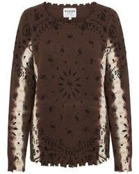 Kujten - Bandana-Print Cashmere Sweater - Lyst
