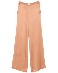 forte_forte - Satin-Finish Wide-Leg Trousers - Lyst