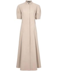 Proenza Schouler - Tracey Buttoned-Slits Midi Dress - Lyst