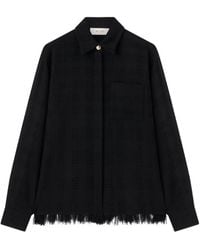 RETORI - Fringe-Trimmed Weave-Effect Shirt - Lyst