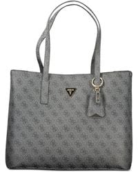 Guess - Logo-Plaque All-Over Pattern Handbag - Lyst