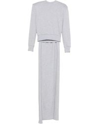 Magda Butrym - Draped-Detail Crew-Neck Sweatshirt - Lyst