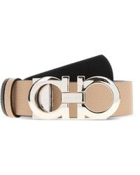 Ferragamo - Gancini Grained-Leather Belt - Lyst