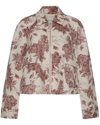 Cara Cara - Andrew Floral-Pattern Cropped Jacket - Lyst