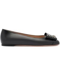 Bally - B-Bow Studded Leather Ballet Flats - Lyst