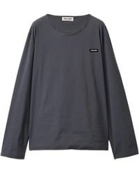 Miu Miu - Stretch Poplin Top - Lyst