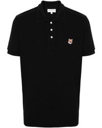 Maison Kitsuné - Fox Head Cotton Polo Shirt - Lyst