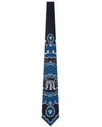 Versace - Hall Of Heroes Printed Silk Tie - Lyst