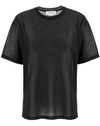 Victoria Beckham - Logo-Embroidered T-Shirt - Lyst