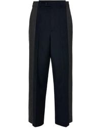 Maison Margiela - Two-Tone Wool Trousers - Lyst