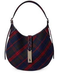 Polo Ralph Lauren - Small Tartan-Check Shoulder Bag - Lyst