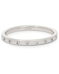 Annoushka - 18Kt 2Mm Diamond And Ruby Wedding Band Ring - Lyst