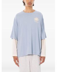New Amsterdam - Logo-Print Layered-Sleeve T-Shirt - Lyst