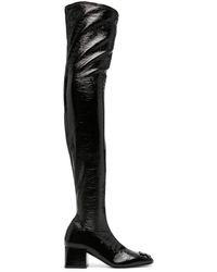 Courreges - Knee-high Boot In Leather - Lyst