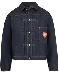 Human Made - Denim Button-Up Jacket - Lyst