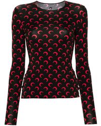 Marine Serre - Camiseta con luna estampada - Lyst