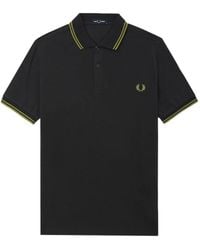 Fred Perry - Laurel Wreath-Embroidered Cotton Polo Shirt - Lyst