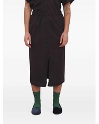 Baserange - Dadar Elasticated-Waist Midi Skirt - Lyst