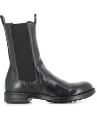 Officine Creative - Elasticated-Panel Leather Boots - Lyst