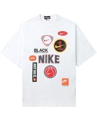 COMME DES GARÇON BLACK - X Nike t-shirt en coton à logo imprimé - Lyst