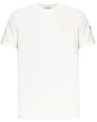 Moncler - Logo-Patch Crew-Neck T-Shirt - Lyst