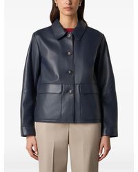 Brooks Brothers - Patch-Pocket Leather Jacket - Lyst