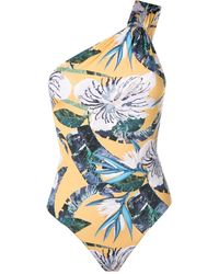Clube Bossa - Asymmetric Floral-print Swimsuit - Lyst